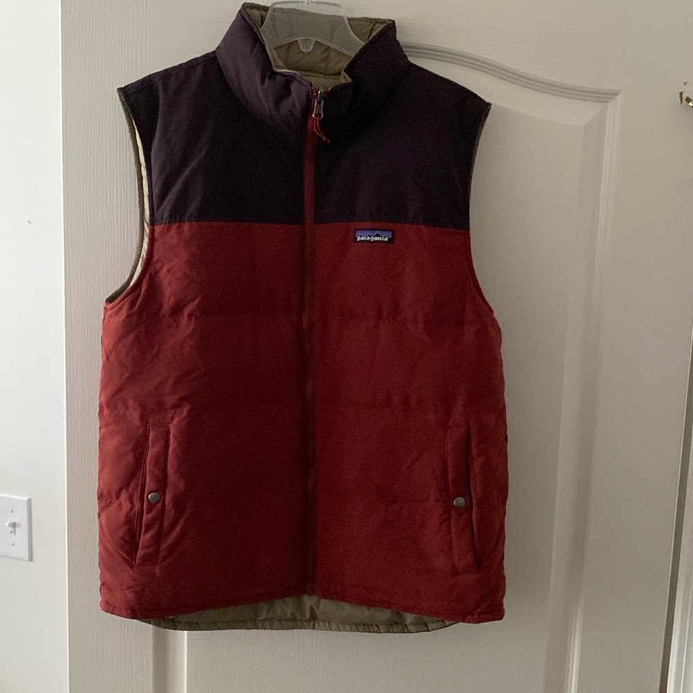 Patagonia reversible down vest